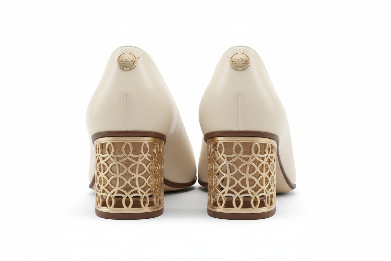 LuxeStep Elegance - Women's Block Heel Pumps