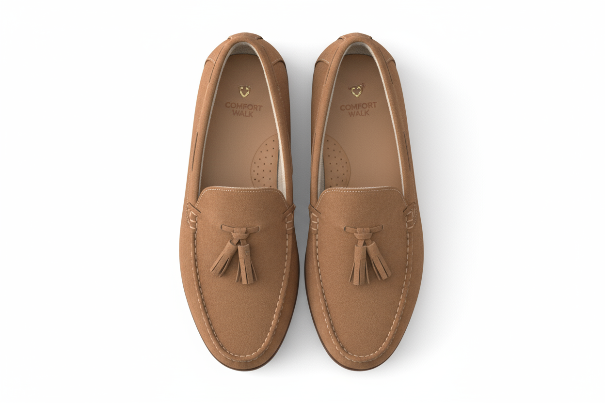 ComfortEase Loafer - Casual Suede Slip-On Shoes