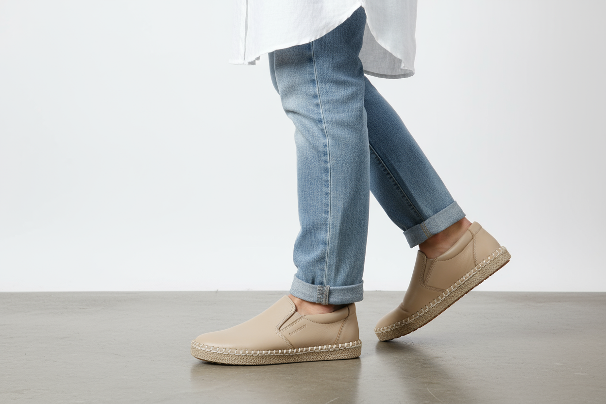 PrimeStep - Soft Leather Low-Top Shoe