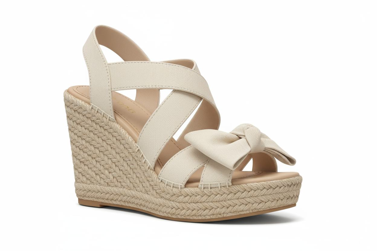 EspadrilleElegance Wedge - Women's Espadrille Wedge Sandals