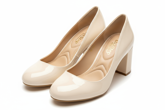 LuxeStep Elegance - Women's Block Heel Pumps