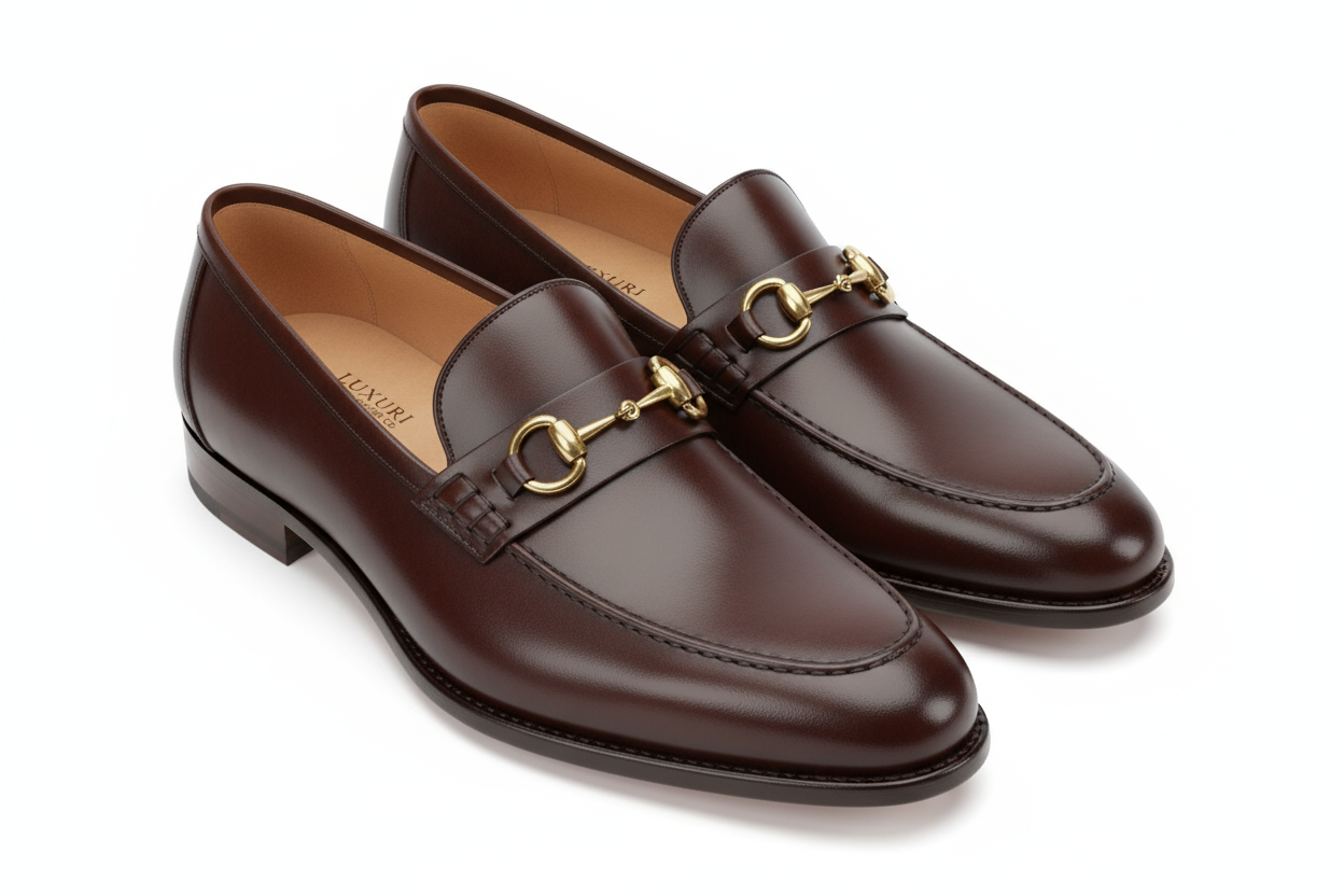 HorseBit Elegance - Luxury Leather Loafers